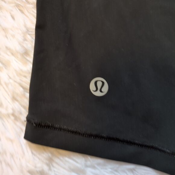 Lululemon For The Run Size 4 Open Back Keyhole Tank Top Black Mesh Gym Running - Picture 4 of 8